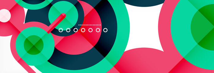 Fototapeta premium Circles and lines abstract background for covers, banners, flyers and posters and other templates