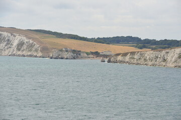 Compton Chine coastline at the Isle of Wight.