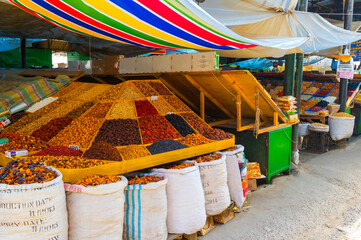 Food stall, Osh market, Bishkek, Kyrgyzstan, Central Asia