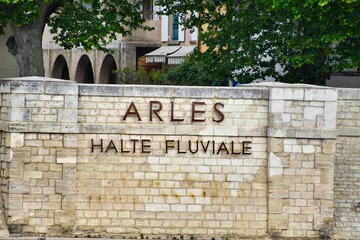 entrance of an old house, photo as a background , in arles, provence, france