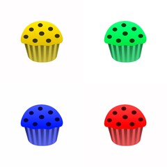 set of cupcakes