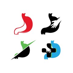 Obraz premium stomach care icon designs concept vector illustration 