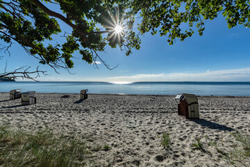 Strandkörbe, Lobbe auf Rügen, Halbinsel Mönchgut