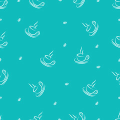 blue cup background