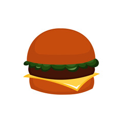 hamburger isolated on white