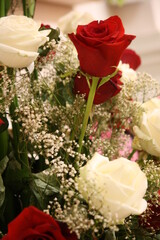 wedding bouquet of roses