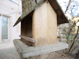 Little wooden house for bird