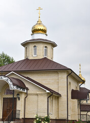 Fototapeta na wymiar Church in the Russian province