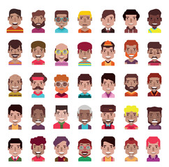 Collection of avatars  (  Man and woman Characters )