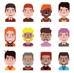 Collection of avatars  (  Man and woman Characters )
