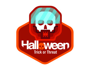 Halloween logo for greeting cards, invitations, posters.