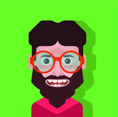 Avatar icon set - High quality avatars. User avatars, for social network (Male and female faces )