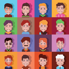 Collection of avatars  (  Man and woman Characters )