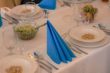 Wedding table setting