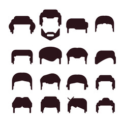 Man hair, Woman , vector hairstyle - vector
Use for avatars