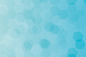 Obraz na płótnie Canvas Seamless blue hexagon background pattern