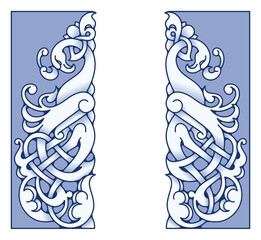 Ethnic vintage border. Vector illustration