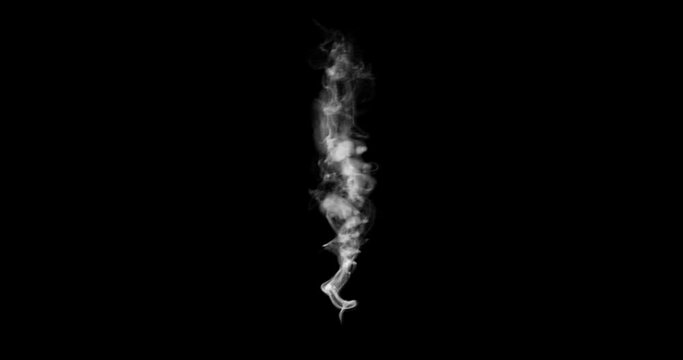Clouds of smoke loop motion.