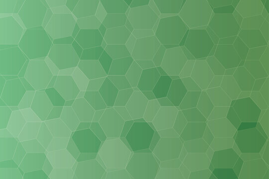 Seamless Layered Green Hexagon Background Pattern