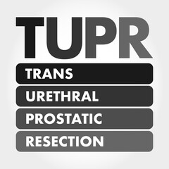 TUPR - Trans Urethral Prostatic Resection acronym, medical concept background