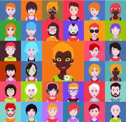 Collection of avatars