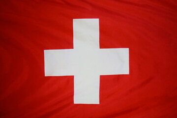 Switzerland National Flag with the Swiss cross