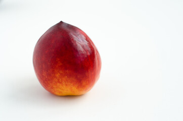 peach on white
