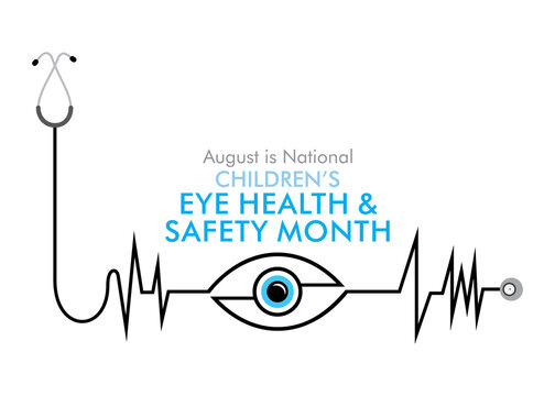 children's eye health and safety month poster design