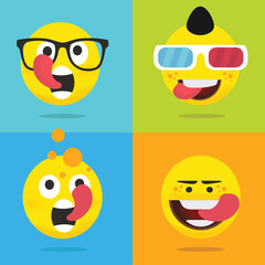 Quality Emoticons Set of Emoji