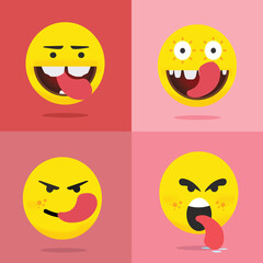 Quality Emoticons Set of Emoji