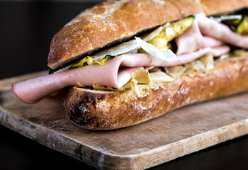 mortadella sandwich