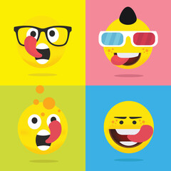 Quality Emoticons Set of Emoji
