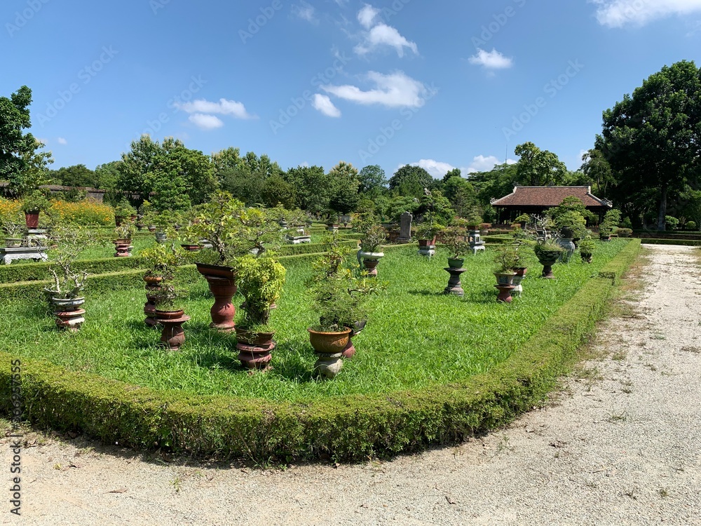 Poster Jardin de la Cité impériale à Hué, Vietnam