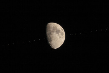 ISS Transit in front of moon