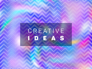 flyer neon hologram texture vector background.