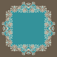 Vector ornamental nature vintage border