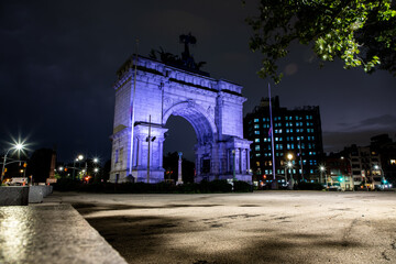 Grand Army Plaza next to Prospect Park in Brooklyn, New York City.