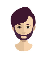 Smiling people avatar set. Different men and women characters collection.