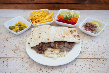 turkish meat doner kebab