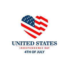 4th of July. USA Independence Day design