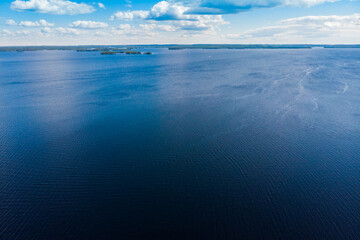 Fototapeta na wymiar Aerial view of lake Paijanne, Paijanne National Park, Finland.