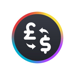 Exchange Pound to Dollar -  Push Button