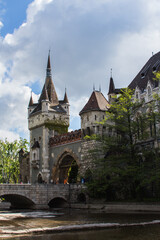 Fototapeta premium View of the gate house at Vaidahunyad Castle in Budapest. Hungary