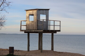 lifeguard hut on the beach