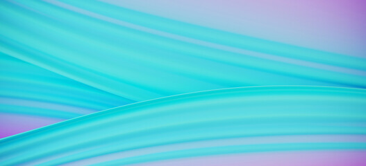 Minimal background for soft and smooth banner concept. Gradient ripple pink and blue flowing liquid surface background. 3d rendering illustration.
