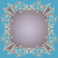 Vector ornamental nature vintage border