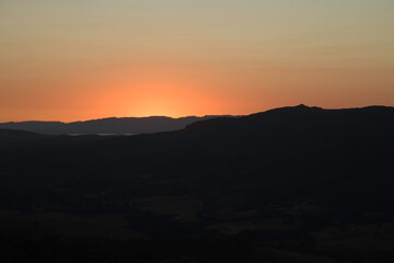 Sunrise in the Mountains in Brazil