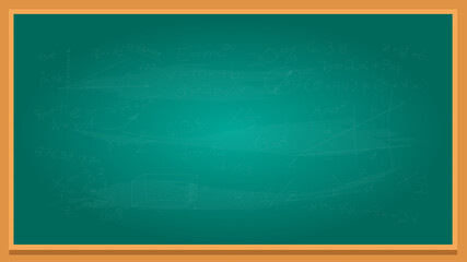 back to school green chalkboard