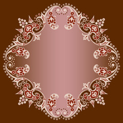 Vector ornamental nature vintage border