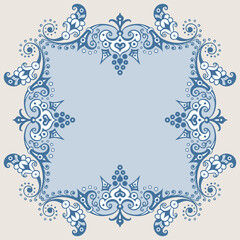 Vector ornamental nature vintage border